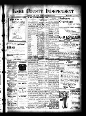 Lake County Independent, 8 Feb 1901