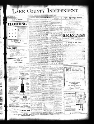 Lake County Independent, 12 Apr 1901