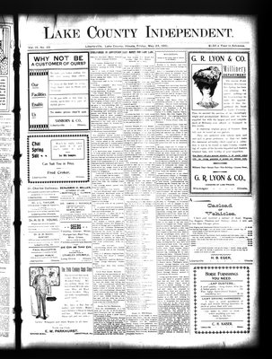 Lake County Independent, 24 May 1901