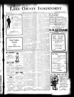 Lake County Independent, 21 Jun 1901