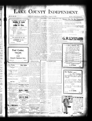 Lake County Independent, 16 Aug 1901