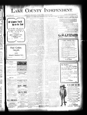 Lake County Independent, 23 Aug 1901