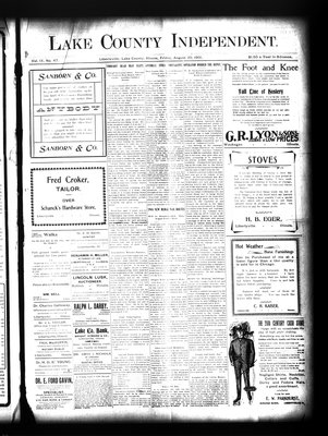 Lake County Independent, 30 Aug 1901