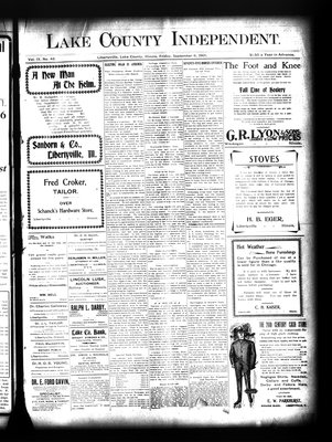 Lake County Independent, 6 Sep 1901