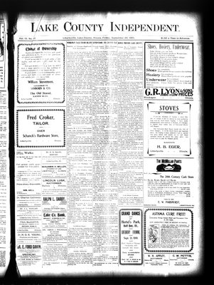 Lake County Independent, 20 Sep 1901