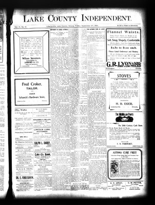 Lake County Independent, 27 Sep 1901