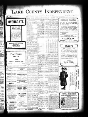 Lake County Independent, 11 Oct 1901