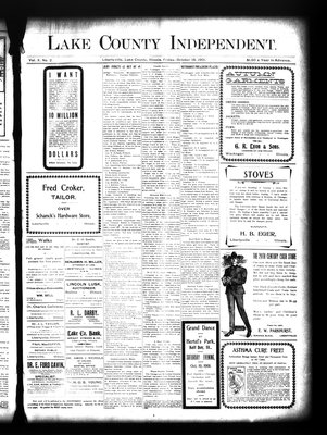 Lake County Independent, 18 Oct 1901