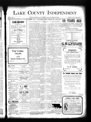 Lake County Independent, 15 Nov 1901