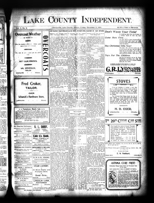 Lake County Independent, 6 Dec 1901