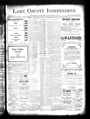 Lake County Independent, 13 Dec 1901