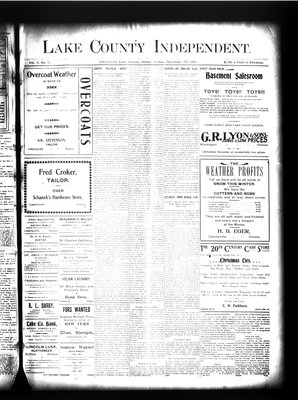 Lake County Independent, 20 Dec 1901