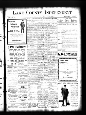 Lake County Independent, 18 Apr 1902