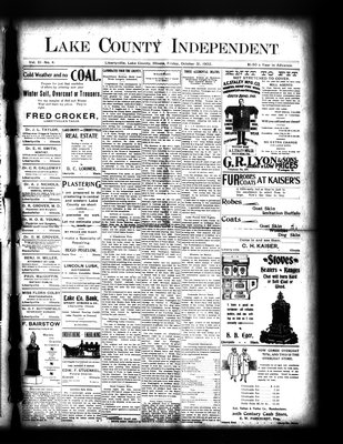 Lake County Independent, 31 Oct 1902