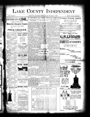 Lake County Independent, 7 Nov 1902