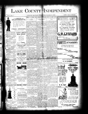 Lake County Independent, 21 Nov 1902