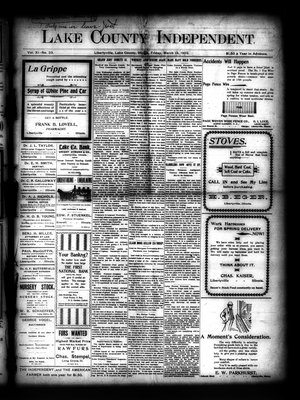 Lake County Independent, 13 Mar 1903