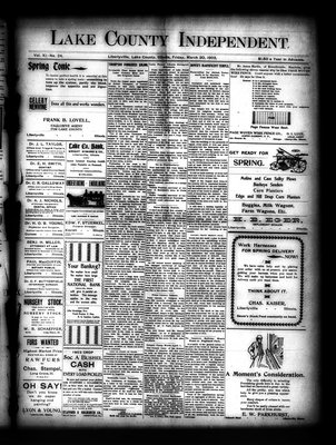 Lake County Independent, 20 Mar 1903