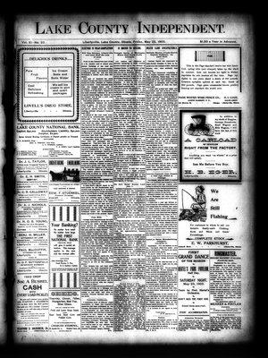 Lake County Independent, 22 May 1903