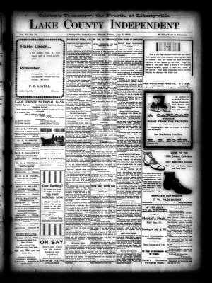 Lake County Independent, 3 Jul 1903