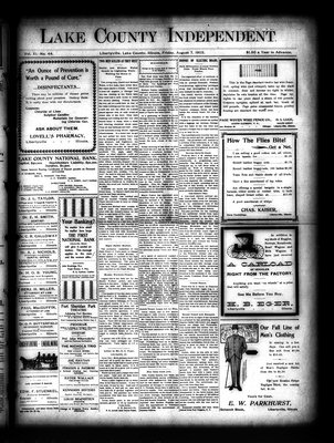 Lake County Independent, 7 Aug 1903