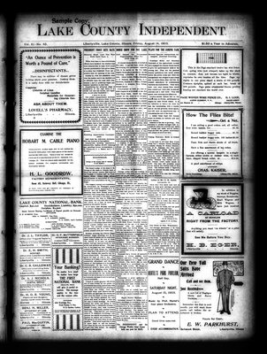 Lake County Independent, 14 Aug 1903