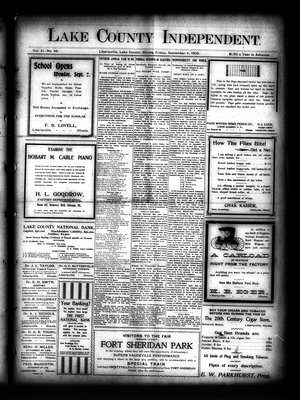 Lake County Independent, 4 Sep 1903