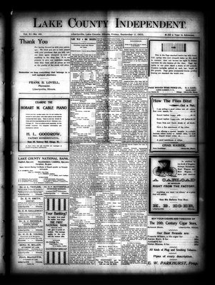 Lake County Independent, 11 Sep 1903