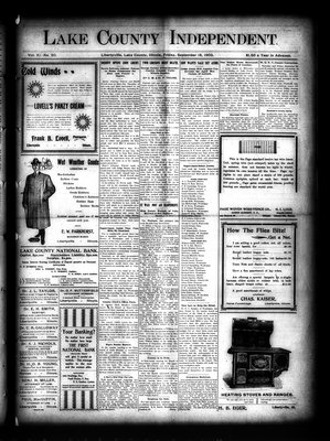 Lake County Independent, 18 Sep 1903