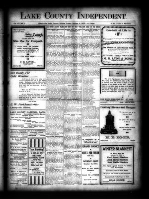 Lake County Independent, 9 Oct 1903