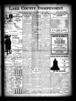 Lake County Independent, 6 Nov 1903