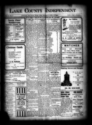 Lake County Independent, 18 Dec 1903