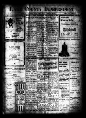 Lake County Independent, 1 Jan 1904