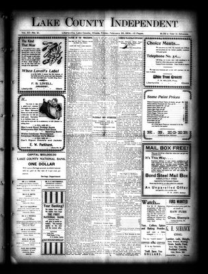 Lake County Independent, 26 Feb 1904