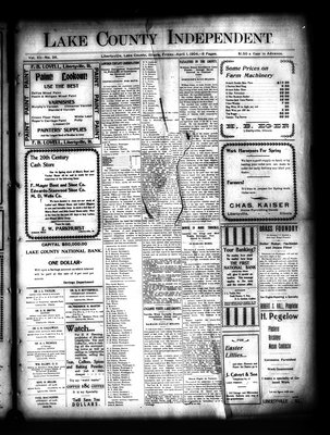 Lake County Independent, 1 Apr 1904