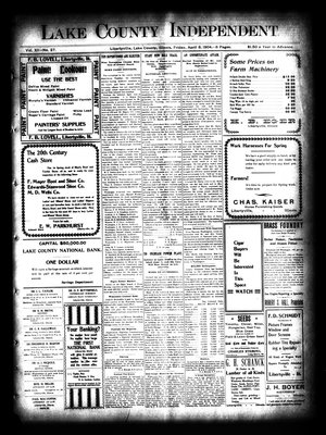 Lake County Independent, 8 Apr 1904