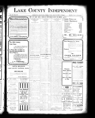 Lake County Independent, 15 Apr 1904