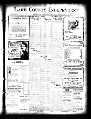 Lake County Independent, 10 Jun 1904