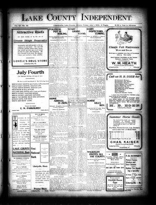 Lake County Independent, 1 Jul 1904