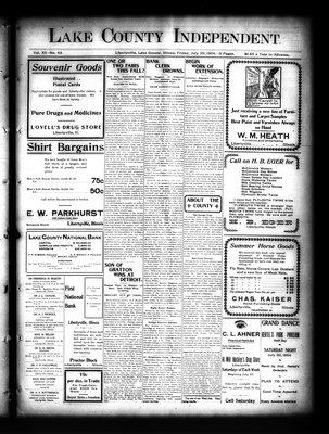 Lake County Independent, 29 Jul 1904