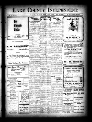 Lake County Independent, 5 Aug 1904