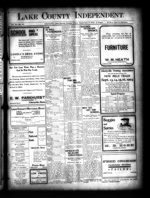 Lake County Independent, 9 Sep 1904