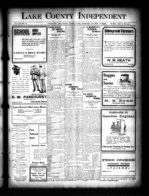 Lake County Independent, 23 Sep 1904