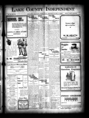 Lake County Independent, 30 Sep 1904