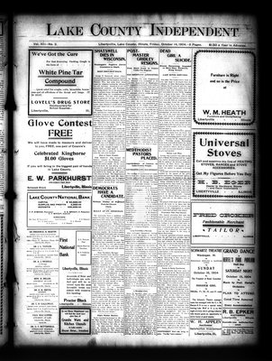 Lake County Independent, 14 Oct 1904