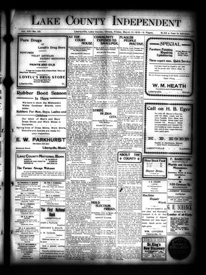 Lake County Independent, 10 Mar 1905