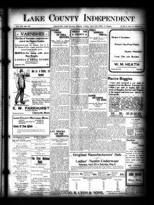 Lake County Independent, 28 Apr 1905