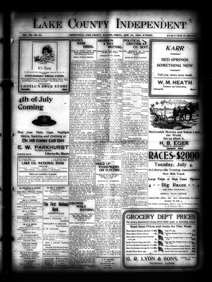 Lake County Independent, 30 Jun 1905