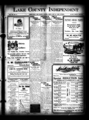 Lake County Independent, 14 Jul 1905