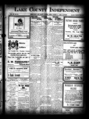 Lake County Independent, 4 Aug 1905